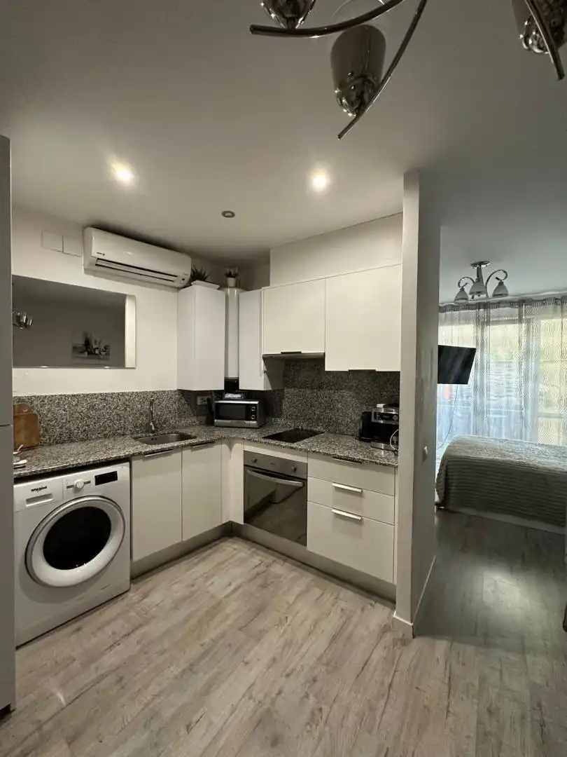 Kitchen of Study for rent in  Lleida Capital  with Air Conditioner, Heating and Private garden