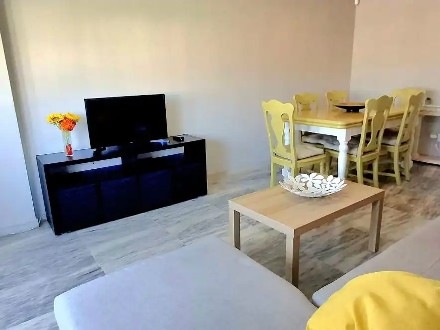 Sala d'estar de Pis per a compartir en Málaga amb Aire condicionat, Terrassa i Moblat