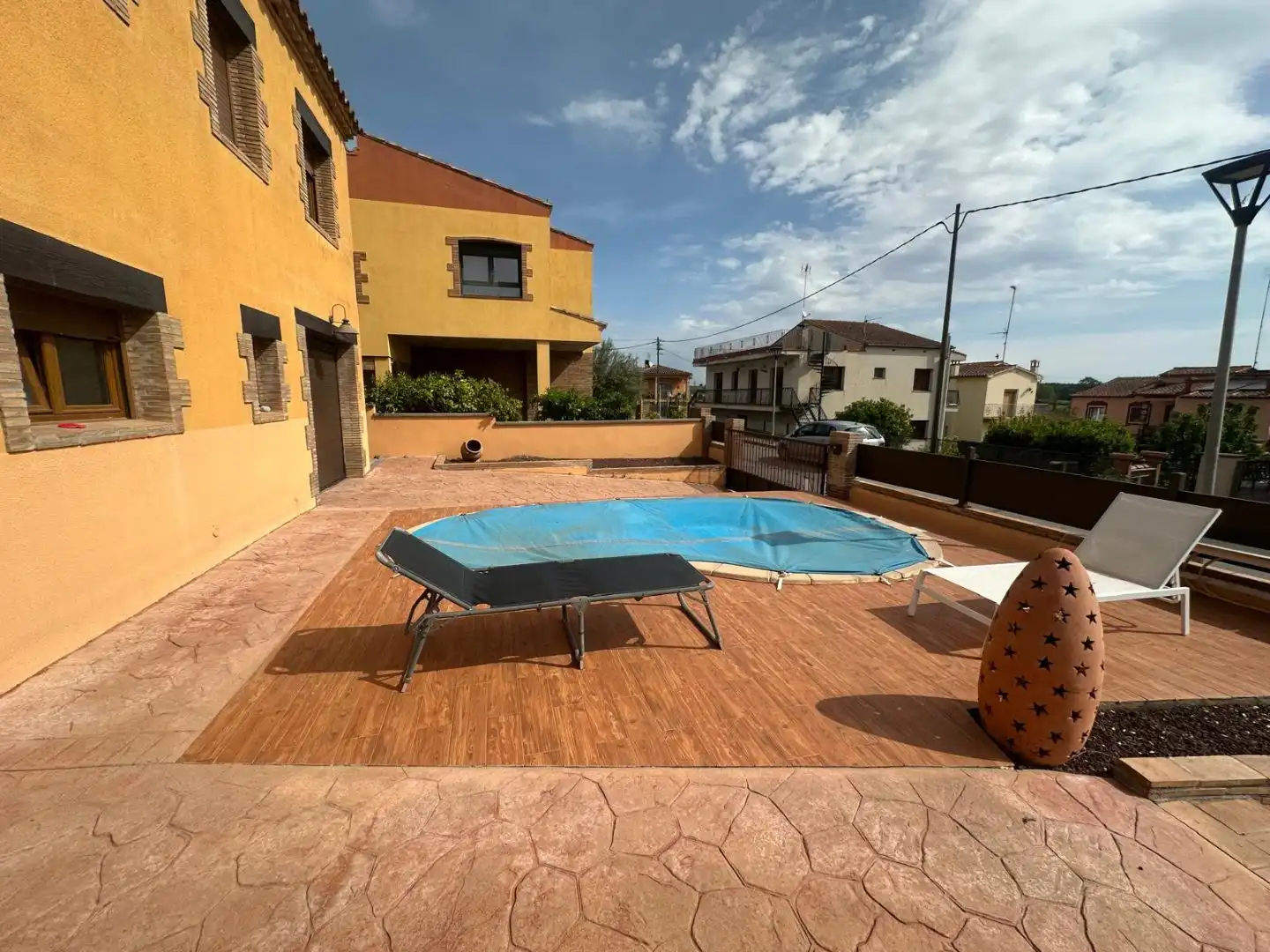 Swimming pool of Flat for sale in Sant Miquel de Fluvià  with Air Conditioner, Heating and Private garden