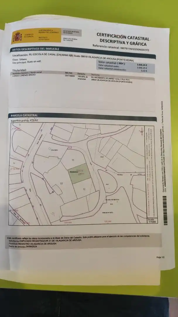 Grundstücke zum Verkauf in Vilagarcía de Arousa