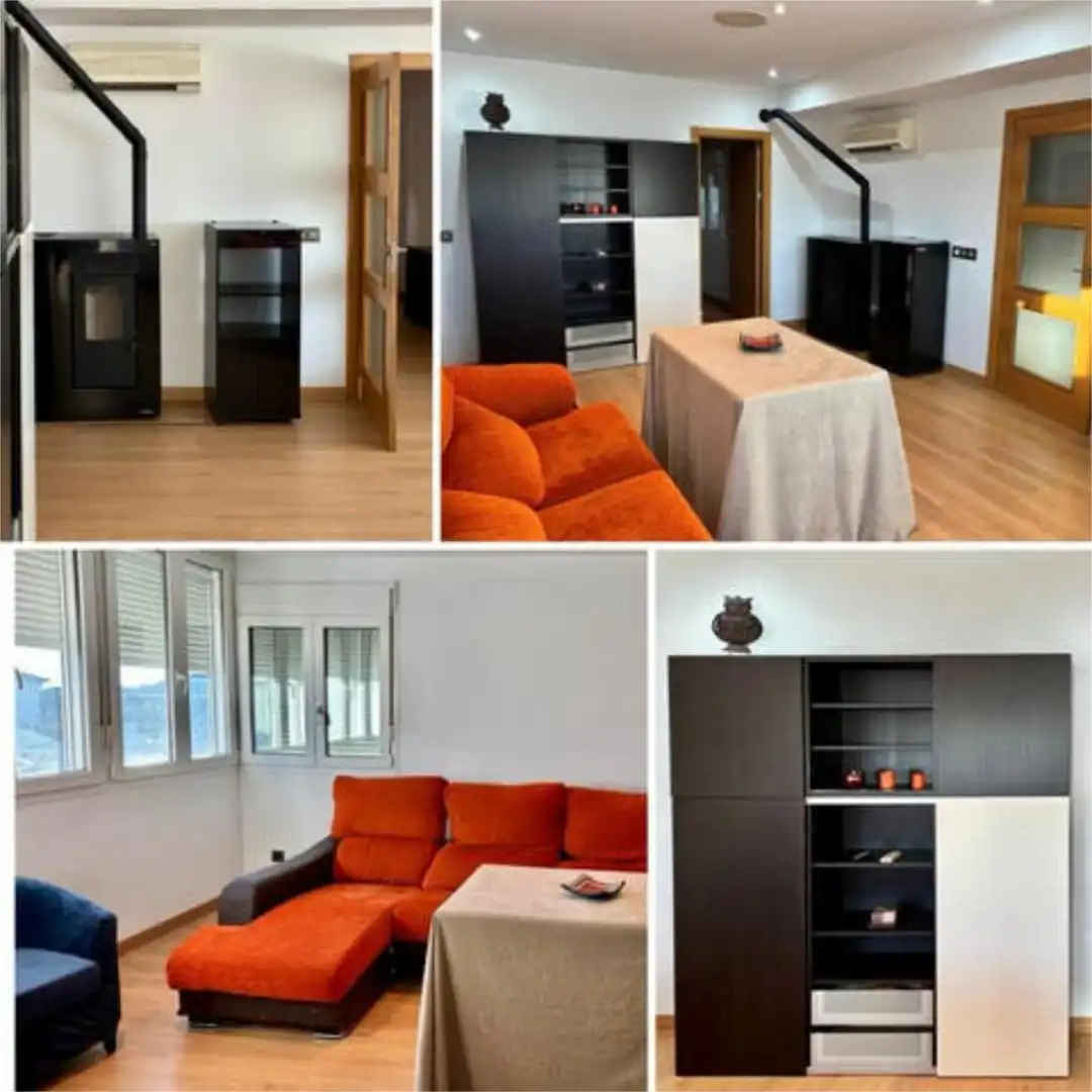Living room of Flat for sale in Puebla de la Calzada  with Furnished