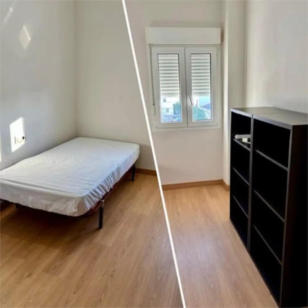 Bedroom of Flat for sale in Puebla de la Calzada  with Furnished