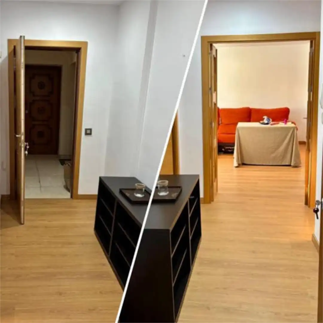Living room of Flat for sale in Puebla de la Calzada  with Furnished
