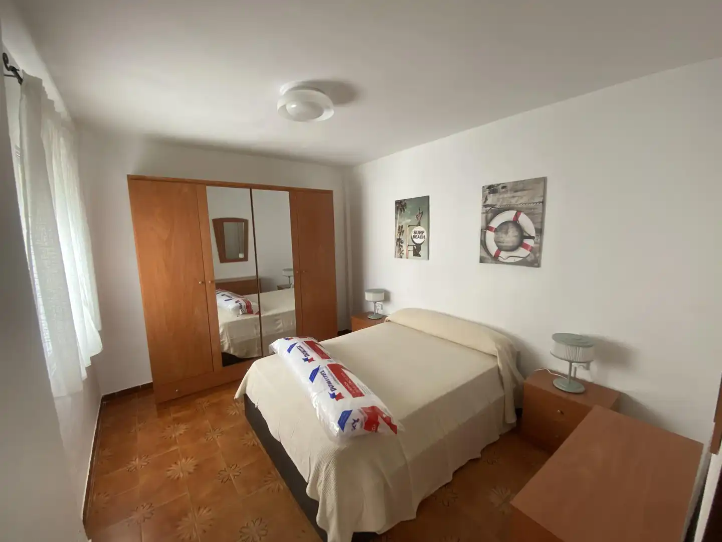 Schlafzimmer von Wohnung zur Miete in Dos Hermanas mit Klimaanlage und Balkon
