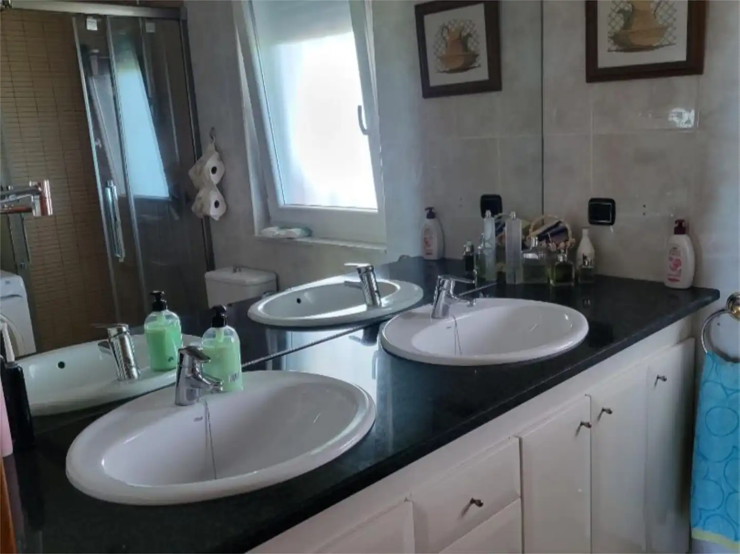 Baño de Casa o chalet en venta en Castellanos de Villiquera con Terraza y Piscina