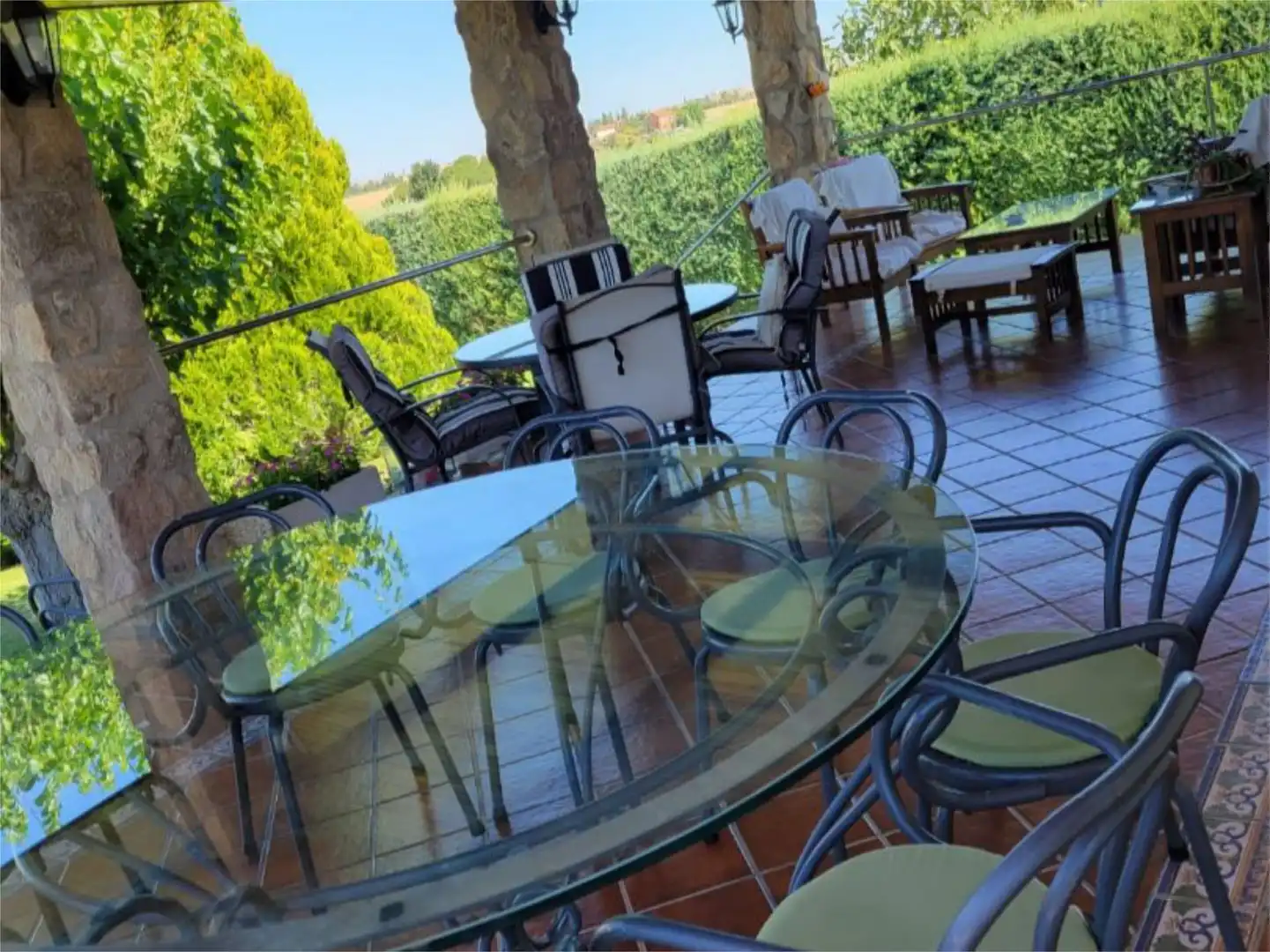 Terraza de Casa o chalet en venta en Castellanos de Villiquera con Terraza y Piscina