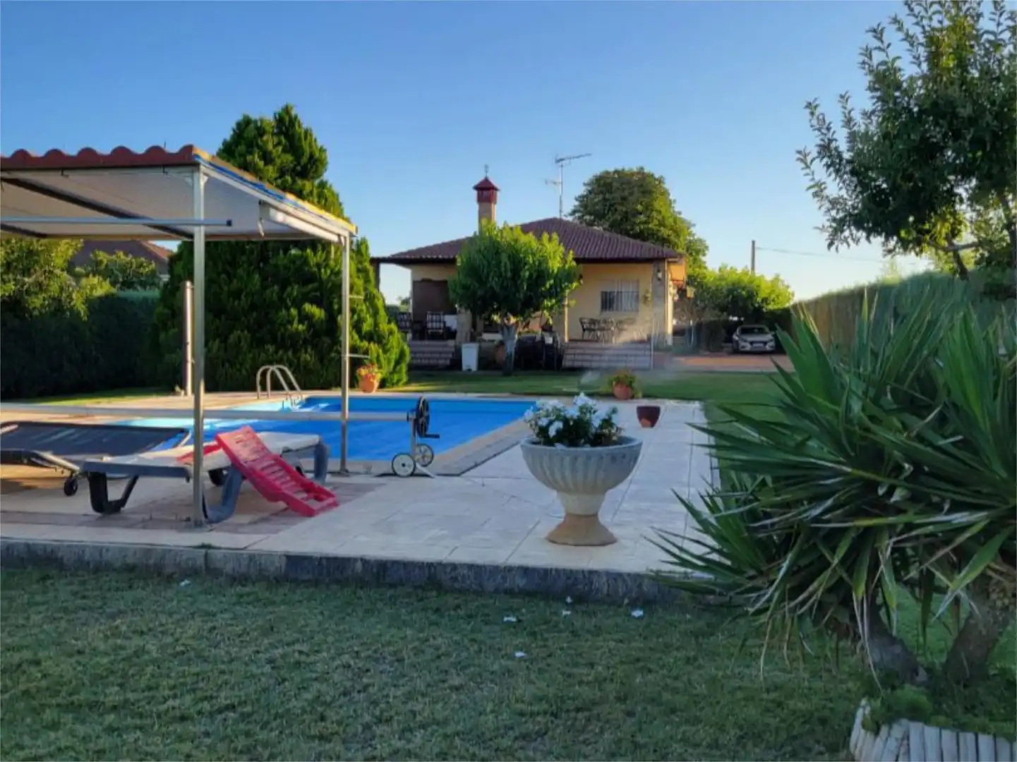 Jardín de Casa o chalet en venta en Castellanos de Villiquera con Terraza y Piscina