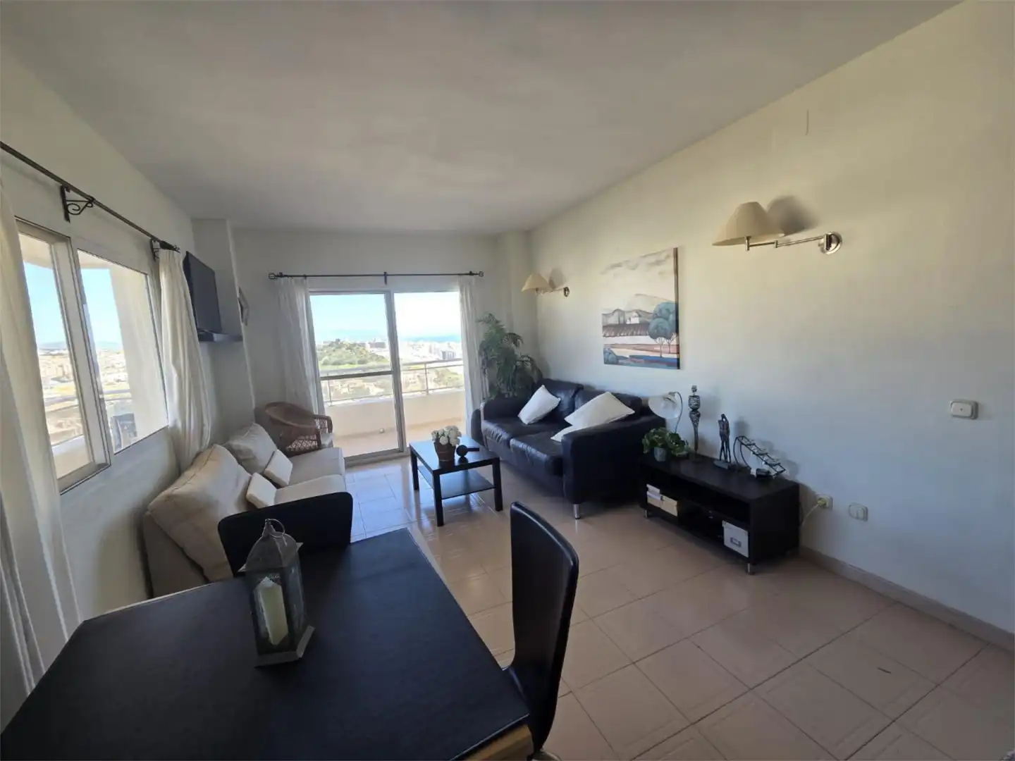 Flat for rent in Calle Ronda del Golf Este, 17, Hacienda Torrequebrada Living room of Flat for rent in Benalmádena with Private garden, Terrace and Swimming Pool