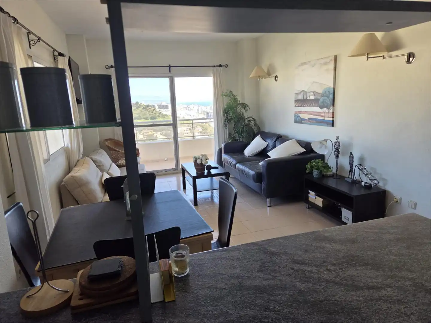 Flat for rent in Calle Ronda del Golf Este, 17, Hacienda Torrequebrada Living room of Flat for rent in Benalmádena with Private garden, Terrace and Swimming Pool
