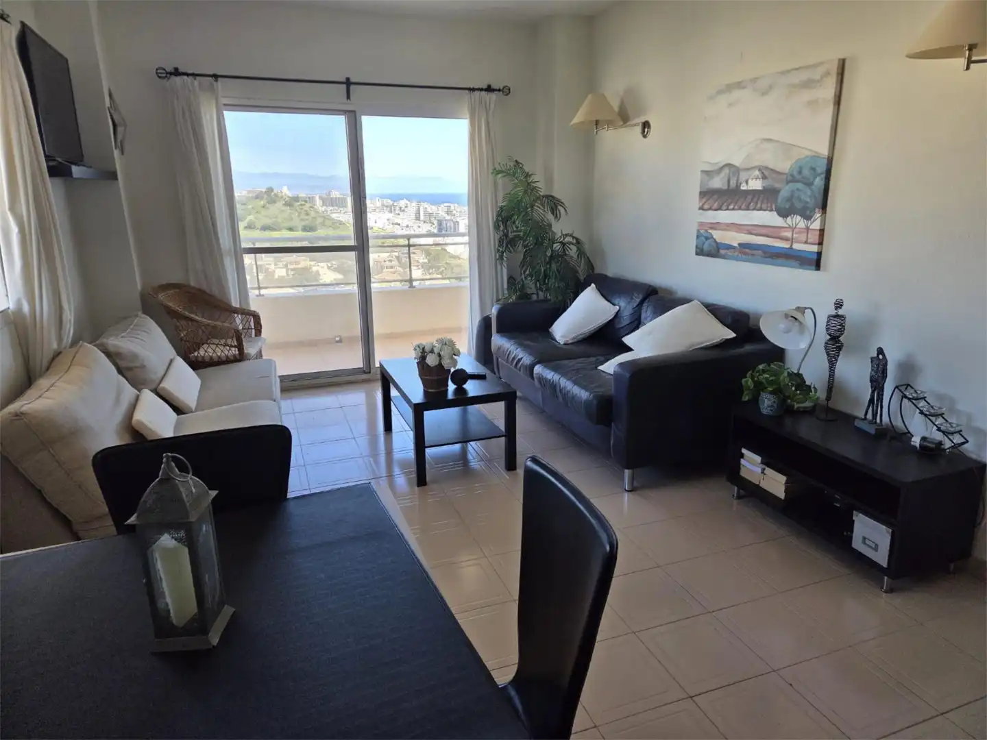 Flat for rent in Calle Ronda del Golf Este, 17, Hacienda Torrequebrada Living room of Flat for rent in Benalmádena with Private garden, Terrace and Swimming Pool