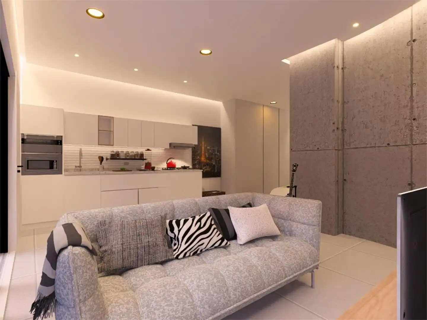 Living room of Flat for sale in Benalmádena  with Air Conditioner and Terrace