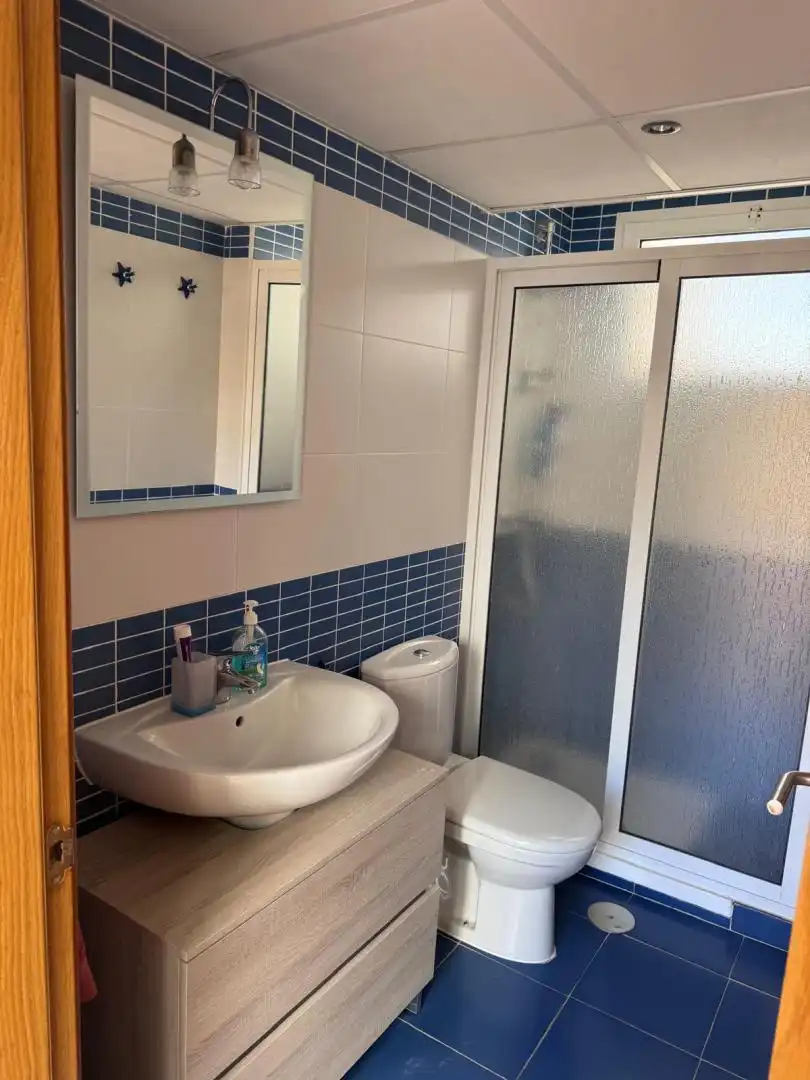 Flat for sale in Calle Albardín, 84, Las Salinas Bathroom of Flat for sale in Vera with Air Conditioner, Terrace and Swimming Pool