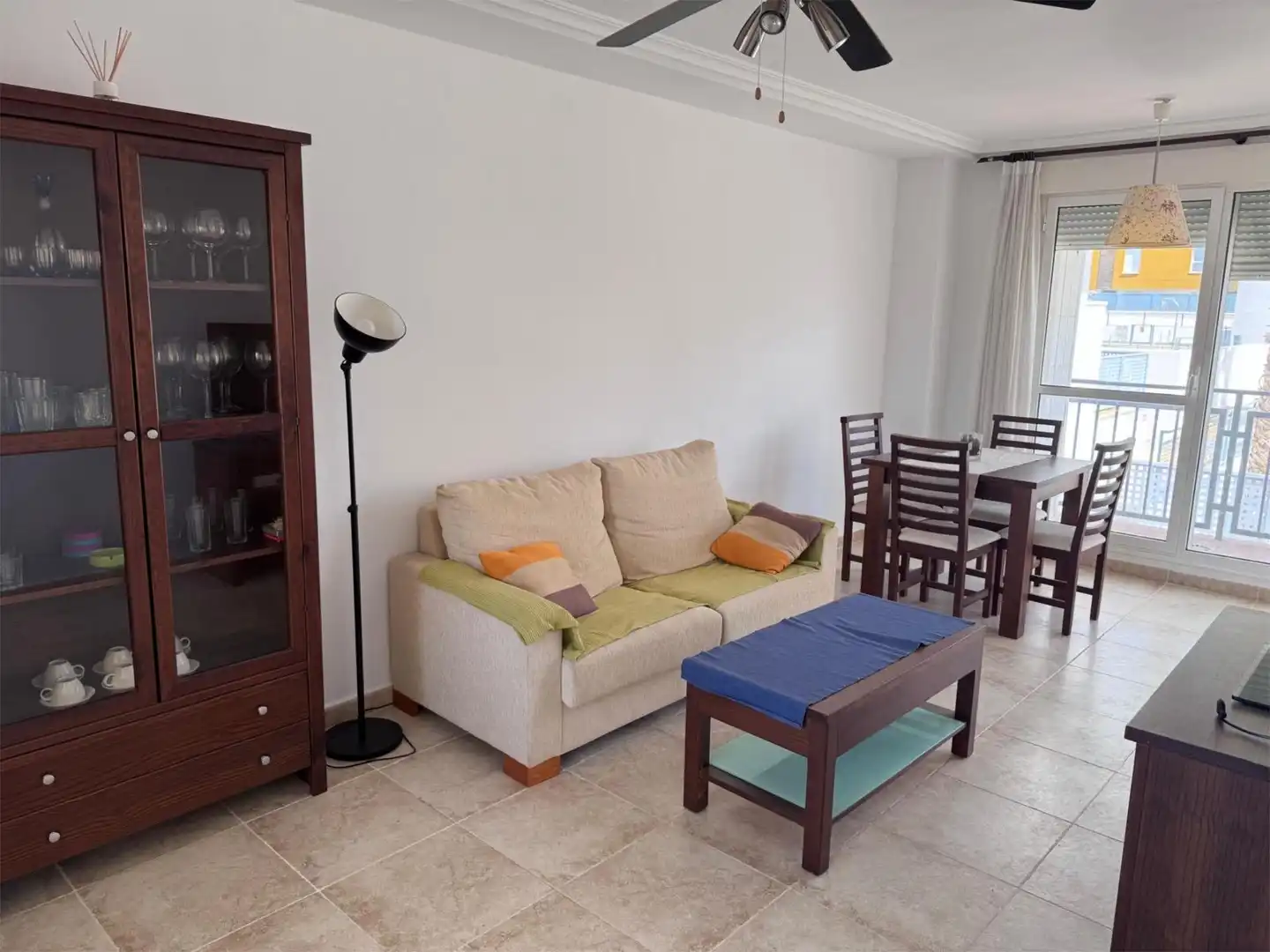 Flat for sale in Calle Albardín, 84, Las Salinas Living room of Flat for sale in Vera with Air Conditioner, Terrace and Swimming Pool