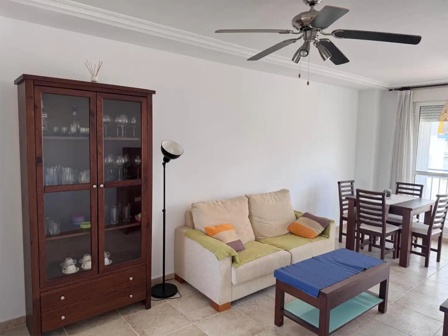 Flat for sale in Calle Albardín, 84, Las Salinas Living room of Flat for sale in Vera with Air Conditioner, Terrace and Swimming Pool