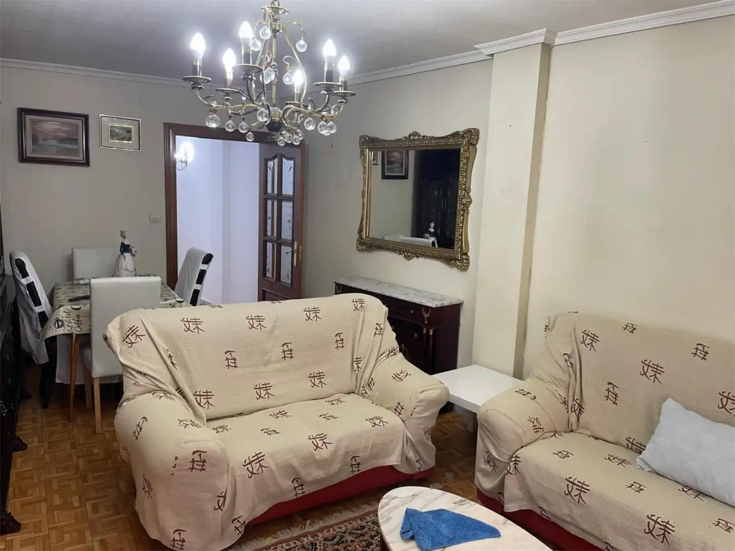 Wohnzimmer von Wohnung zur Miete in Palencia Capital mit Balkon