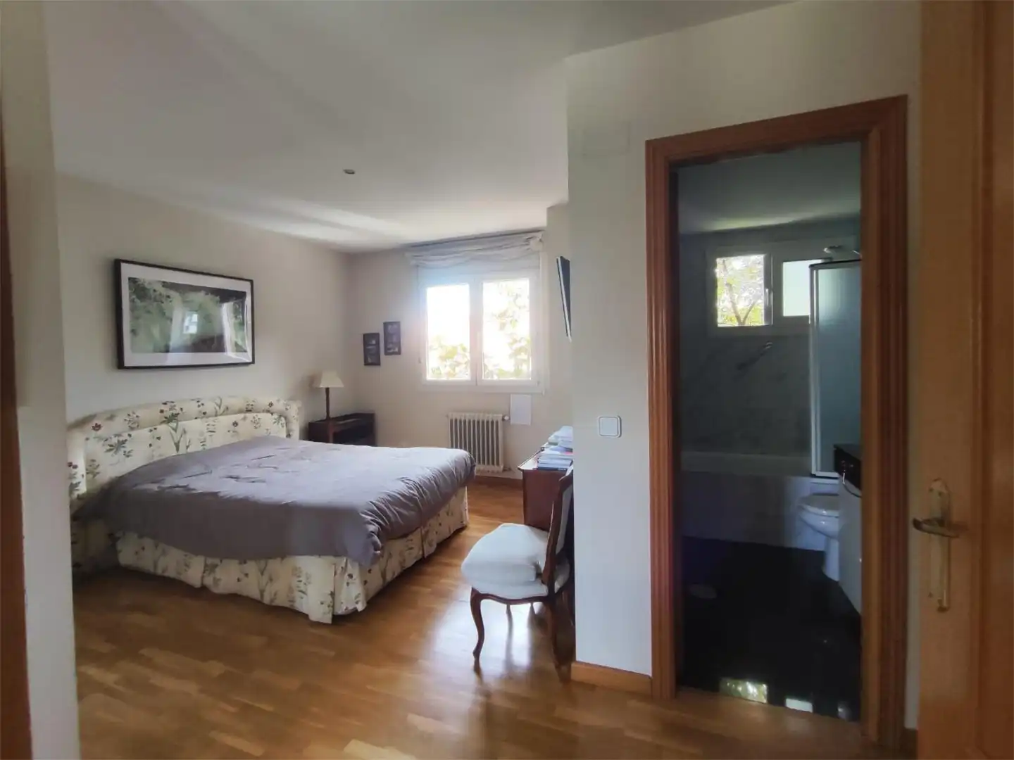 Dormitori de Casa adosada en venda en  Madrid Capital amb Aire condicionat i Terrassa