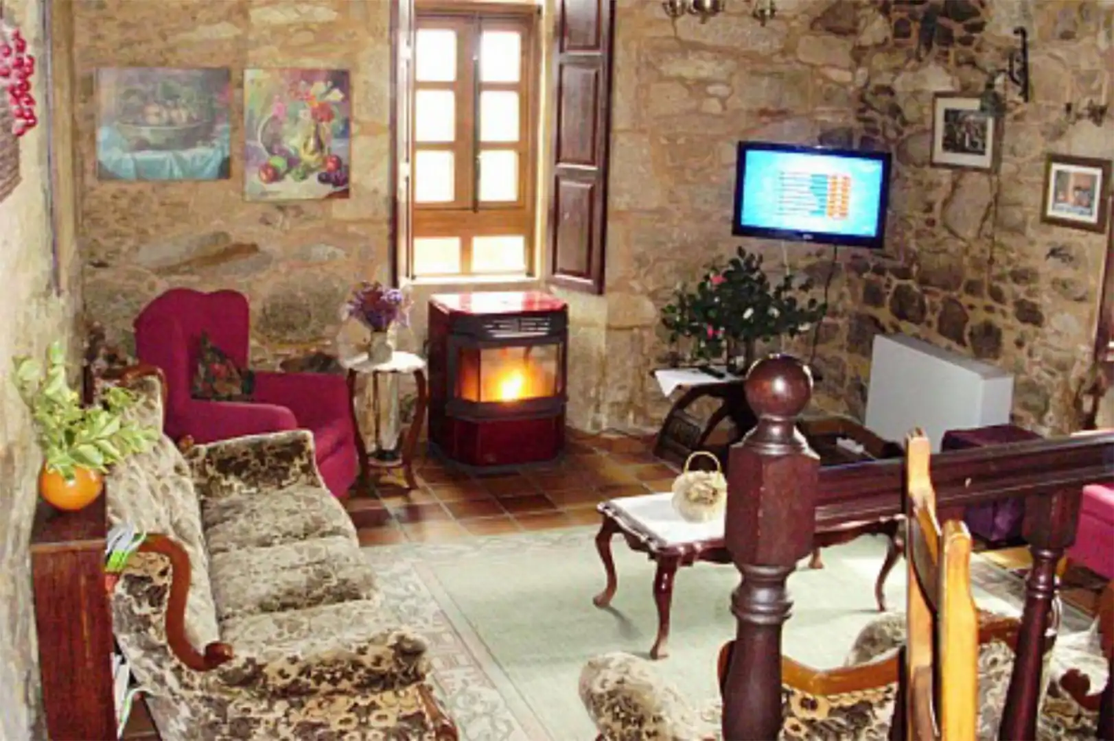 Sala de estar de Casa o chalet de alquiler en Silleda con Calefacción, Jardín privado y Parquet