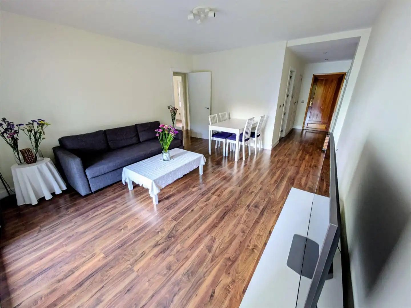 Sala de estar de Piso de alquiler en  Madrid Capital con Calefacción, Jardín privado y Terraza