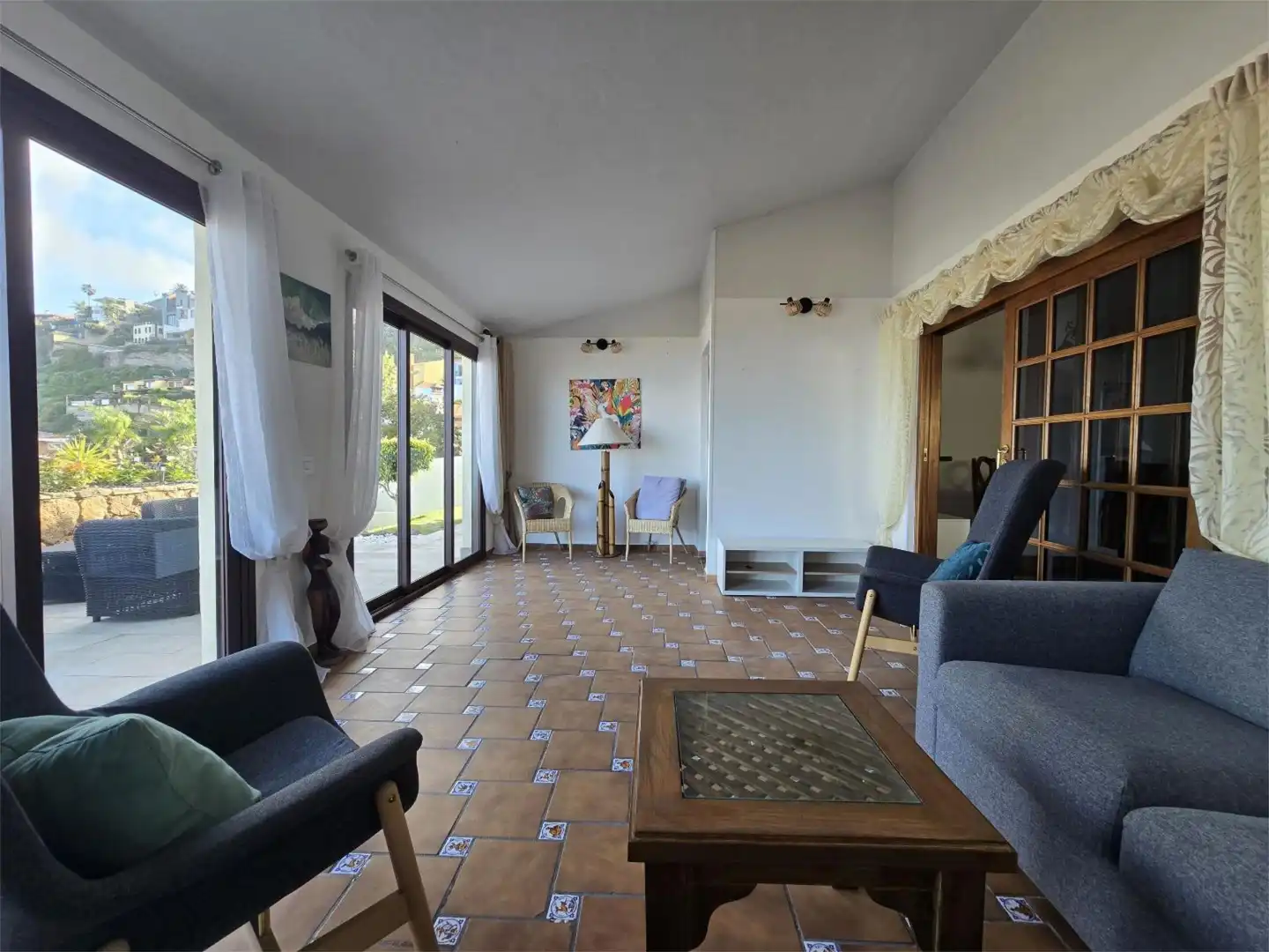 Casa o chalet en venta en Calle Drago, 4, El Sauzal Sala de estar de Casa o chalet en venta en El Sauzal con Terraza y Piscina