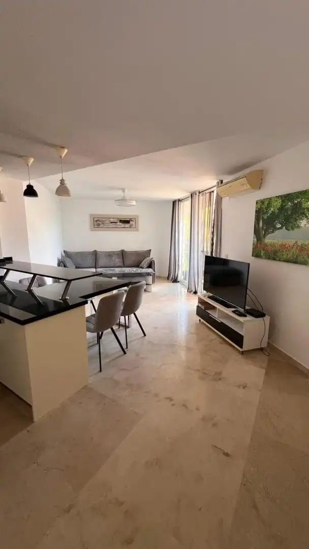 Sala de estar de Dúplex de alquiler en Calpe / Calp con Aire acondicionado, Terraza y Piscina