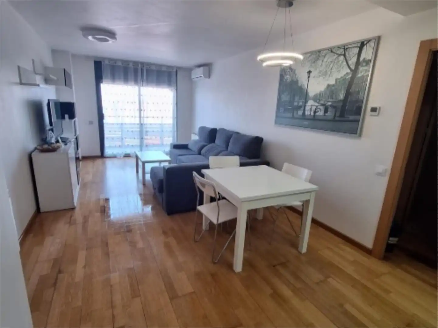 Living room of Flat for rent in Alcarràs  with Air Conditioner, Heating and Parquet flooring