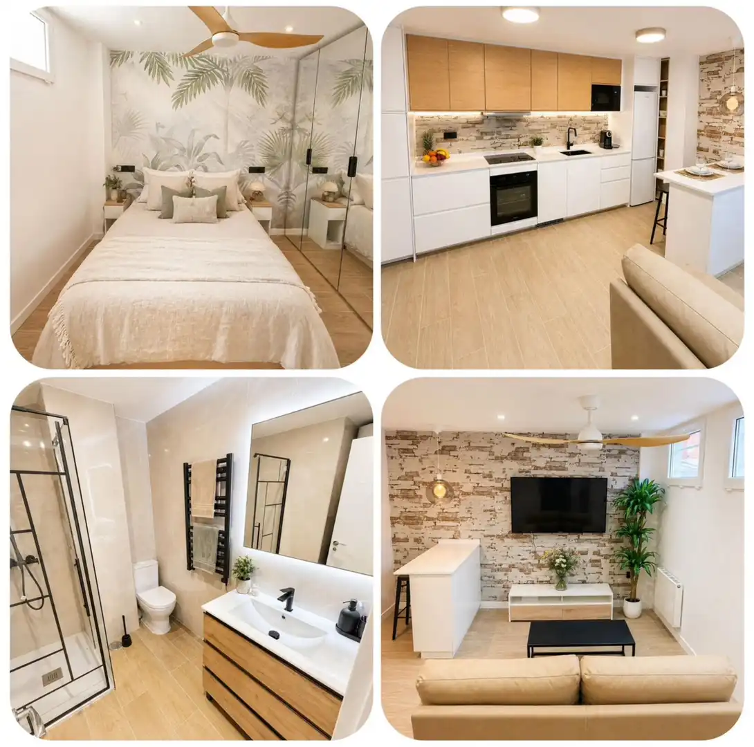 Bedroom of Flat for sale in  Madrid Capital  with Heating, Private garden and Parquet flooring