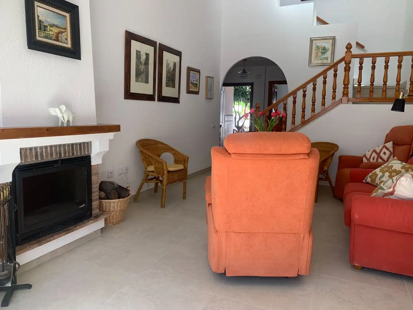 Living room of Duplexes for sale in  Almería Capital  with Air Conditioner and Balcony