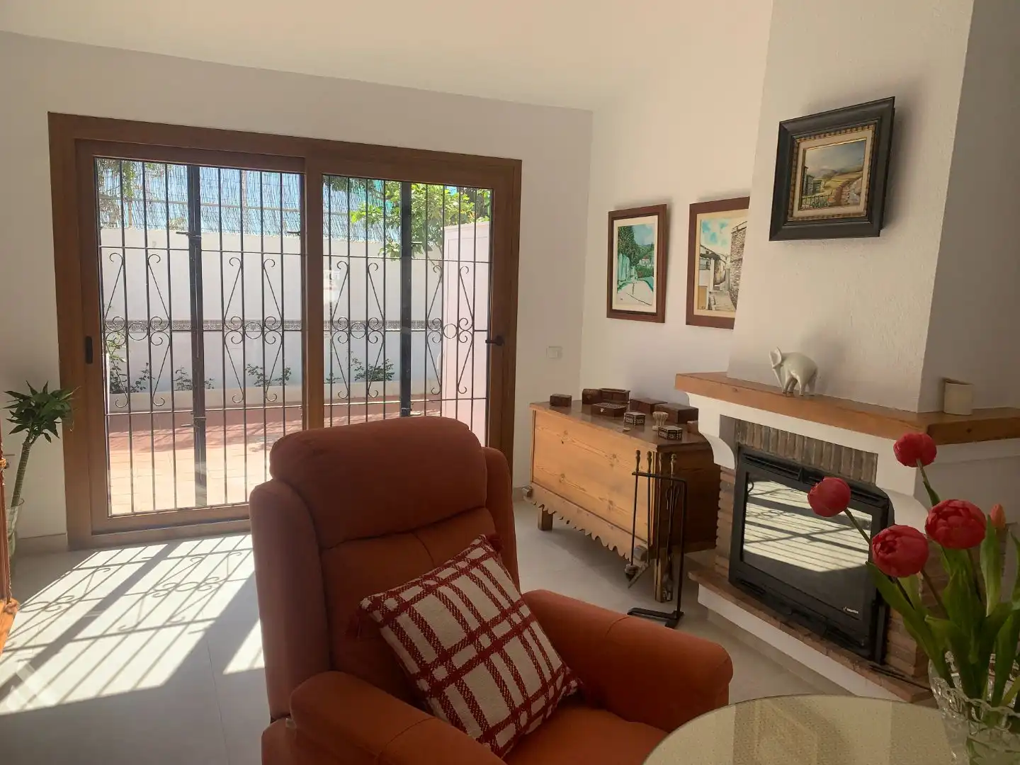 Living room of Duplexes for sale in  Almería Capital  with Air Conditioner and Balcony