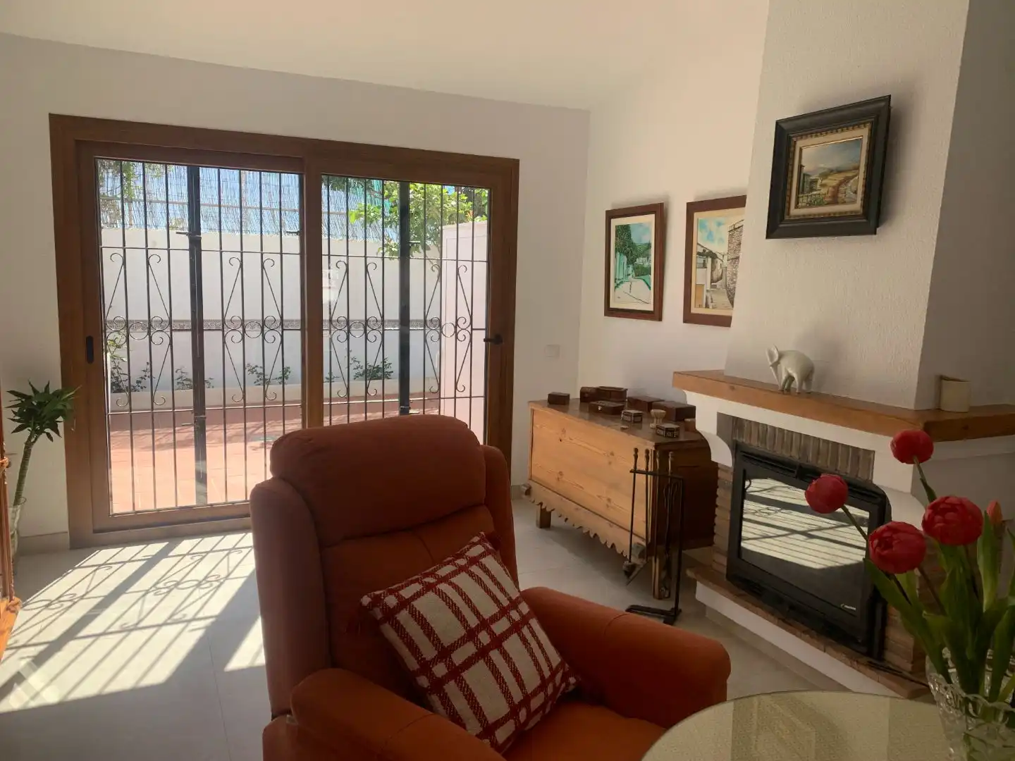 Living room of Duplexes for sale in  Almería Capital  with Air Conditioner and Balcony