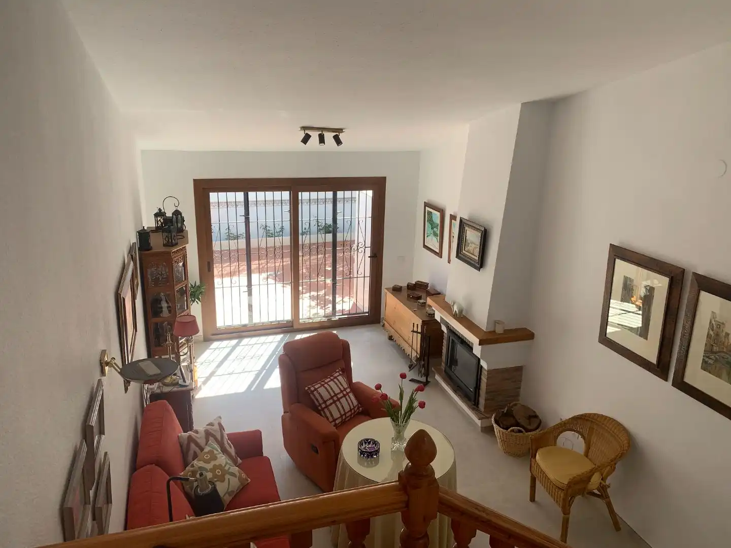 Living room of Duplexes for sale in  Almería Capital  with Air Conditioner and Balcony