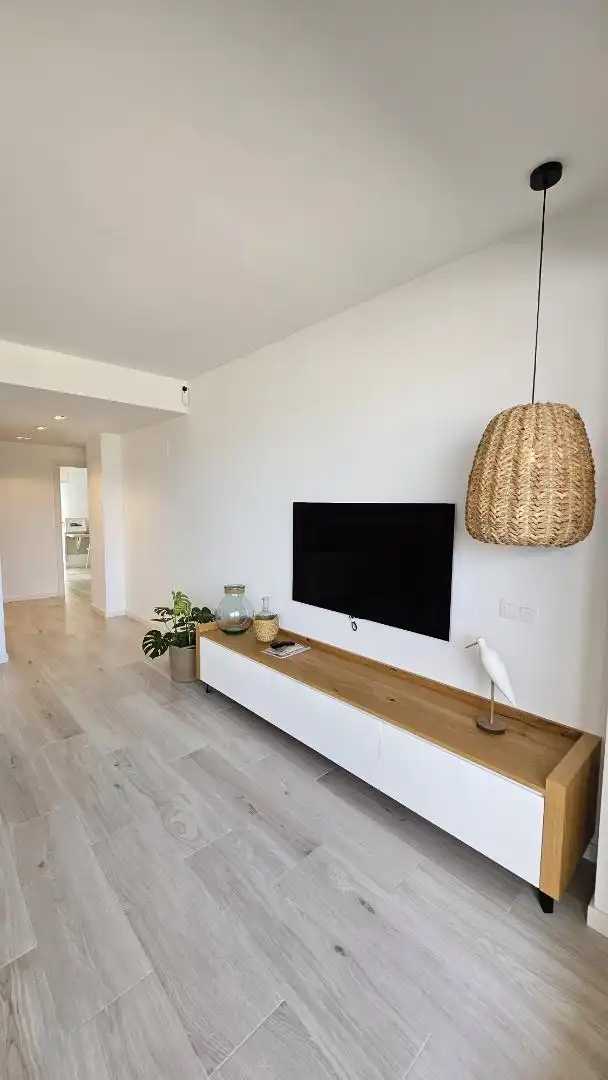 Pis en venda a Carrer Margalló, 3, Roques Daurades - L'Estany Sala d'estar de Pis en venda en L'Ametlla de Mar amb Aire condicionat, Calefacció i Terrassa