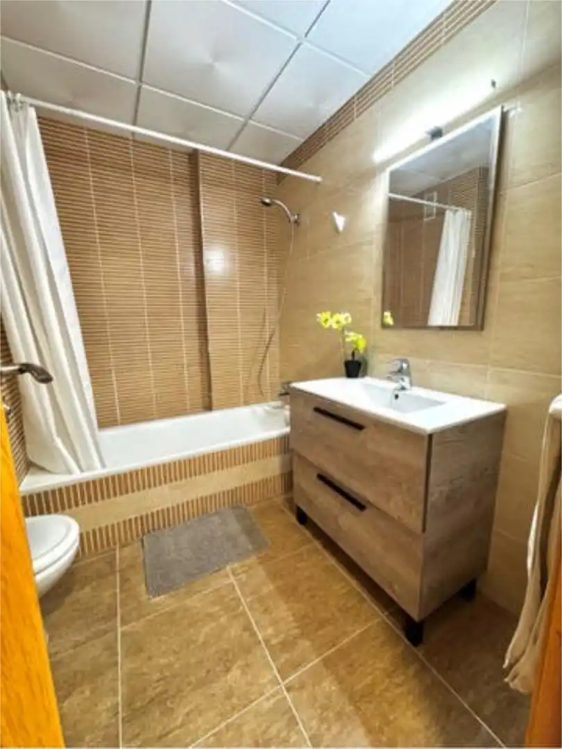 Flat for rent in Carretera Mojonera – Cortijos de Marín Bathroom of Flat for rent in Roquetas de Mar with Heating, Terrace and Furnished