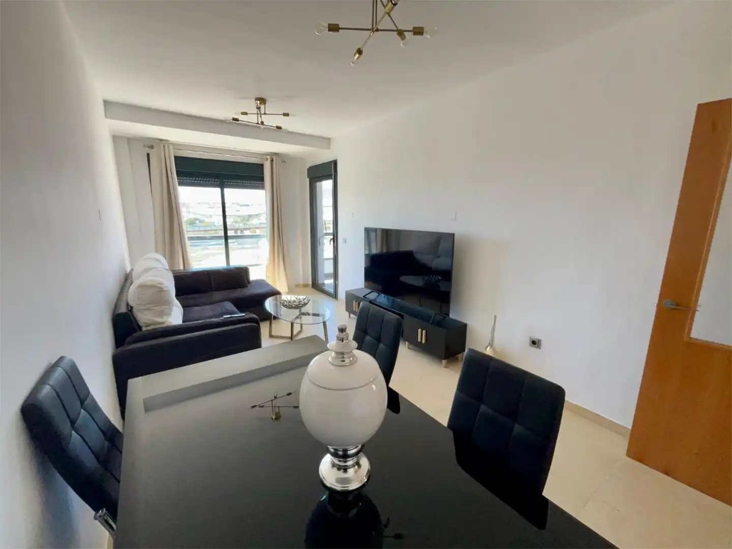 Living room of Flat for sale in Roquetas de Mar  with Air Conditioner and Terrace