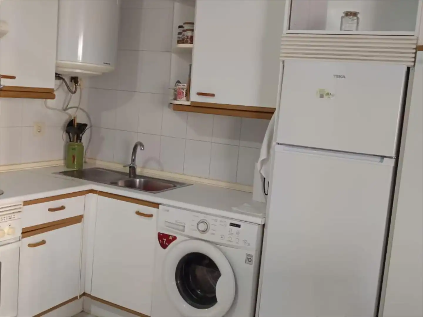 Küche von Wohnung zur Miete in Sanxenxo mit Schwimmbad, Möbliert und Balkon