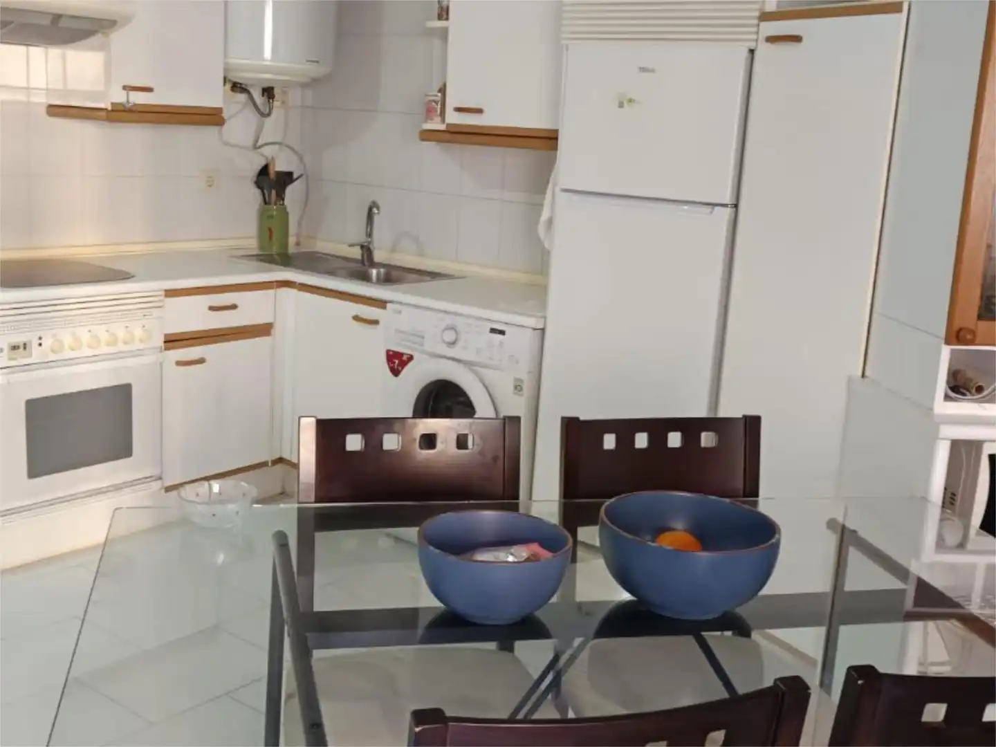 Küche von Wohnung zur Miete in Sanxenxo mit Schwimmbad, Möbliert und Balkon