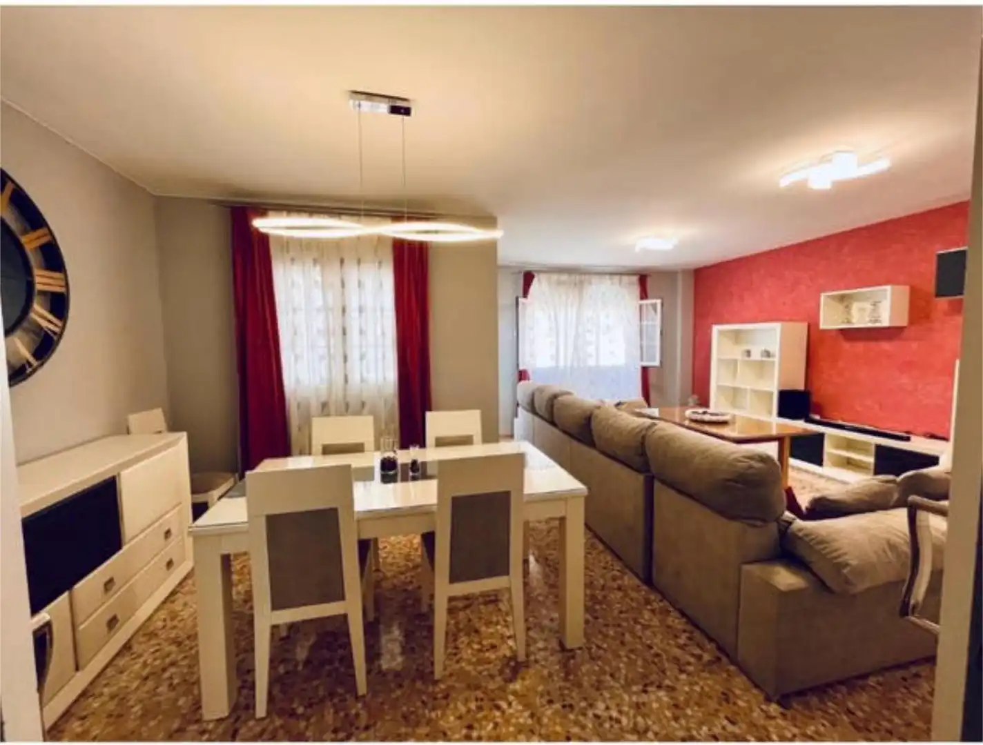 Living room of Flat for rent in Almendralejo  with Heating, Terrace and Furnished