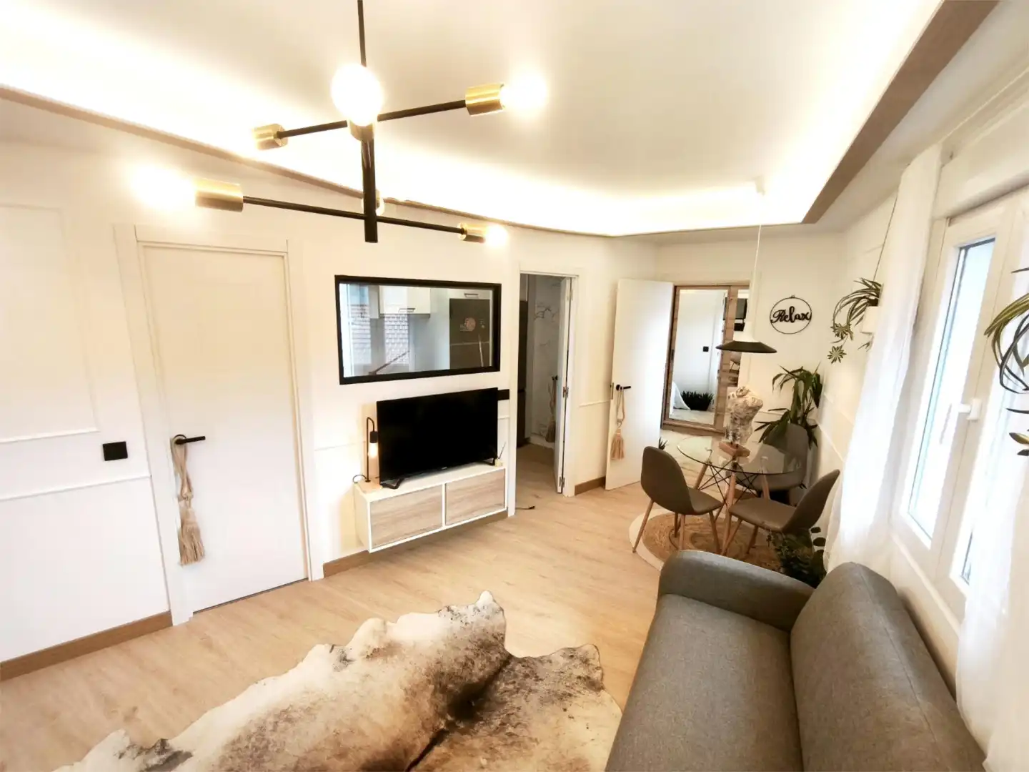 Sala de estar de Piso en venta en Bilbao  con Aire acondicionado