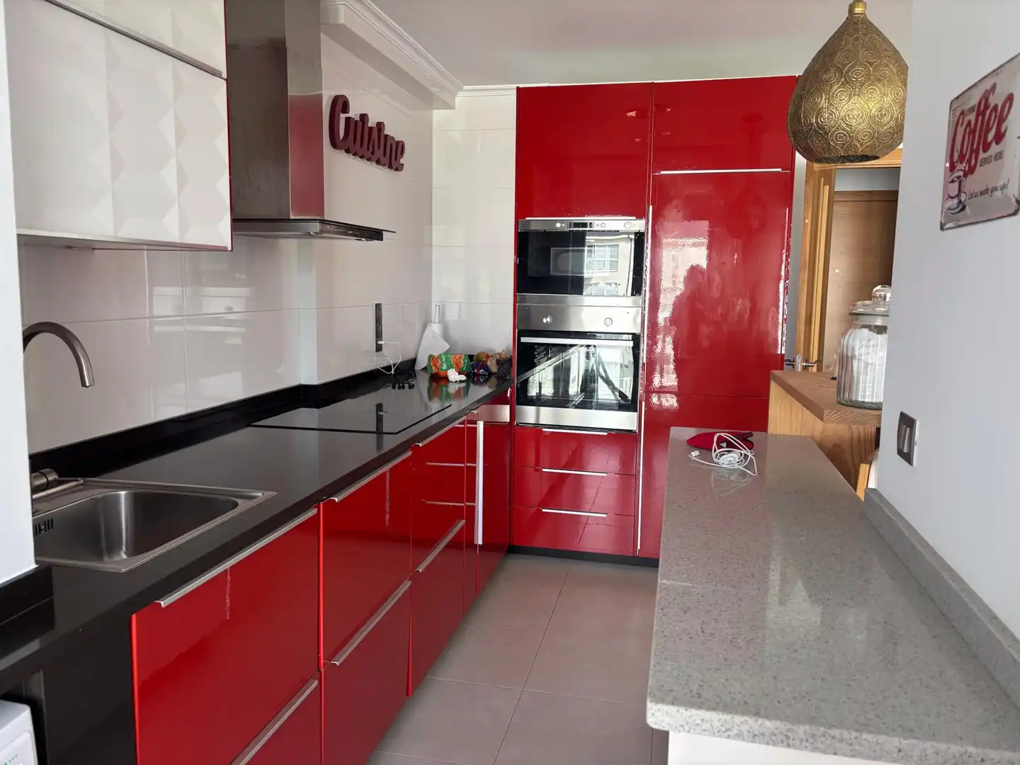 Cocina de Dúplex en venta en Foz con Terraza y Piscina