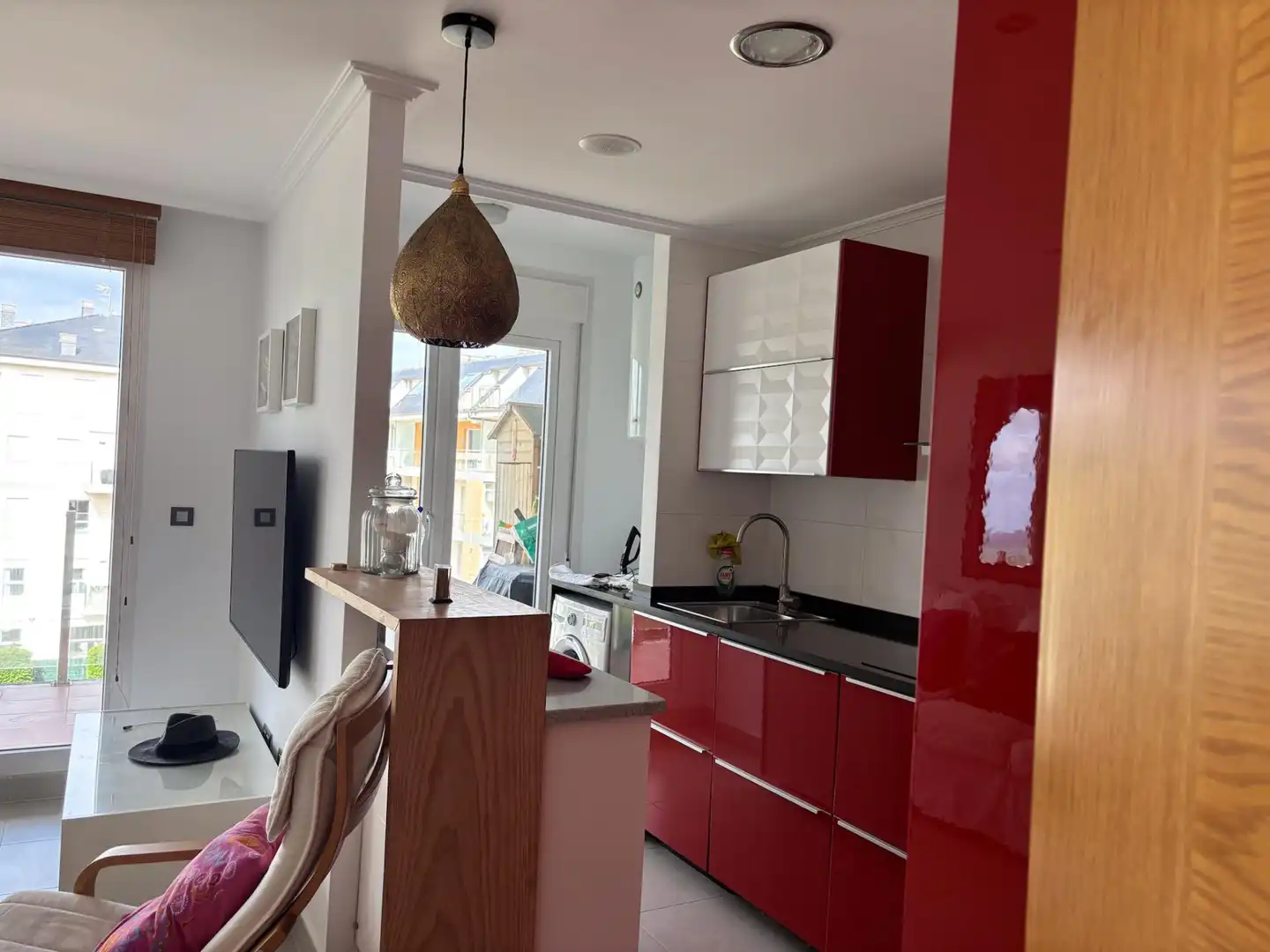 Cocina de Dúplex en venta en Foz con Terraza y Piscina
