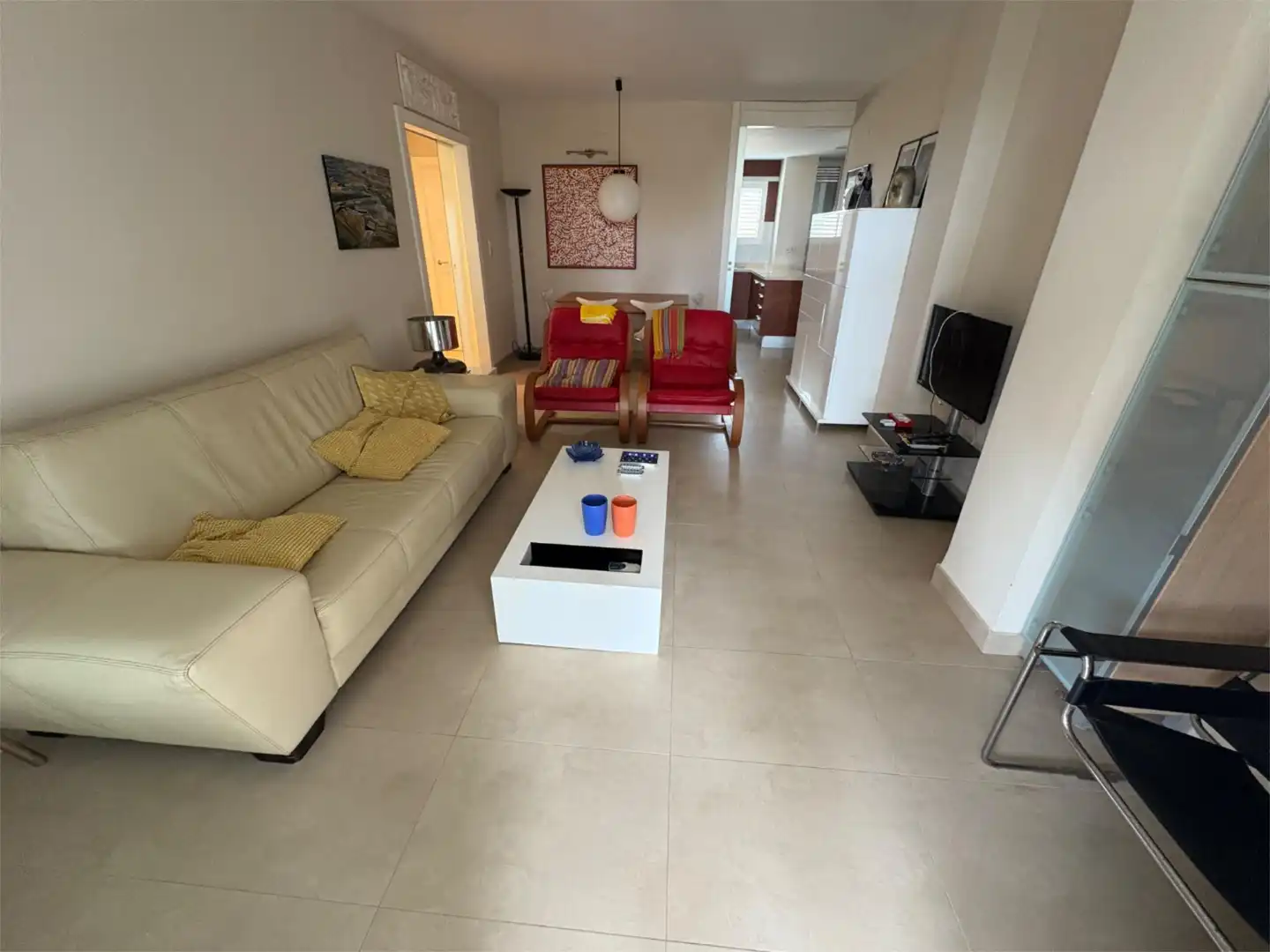 Wohnungen zum Verkauf in Calle Pau de Sant Leocadi, 32, Oliva Nova Wohnzimmer von Wohnungen zum Verkauf in Oliva mit Terrasse und Schwimmbad
