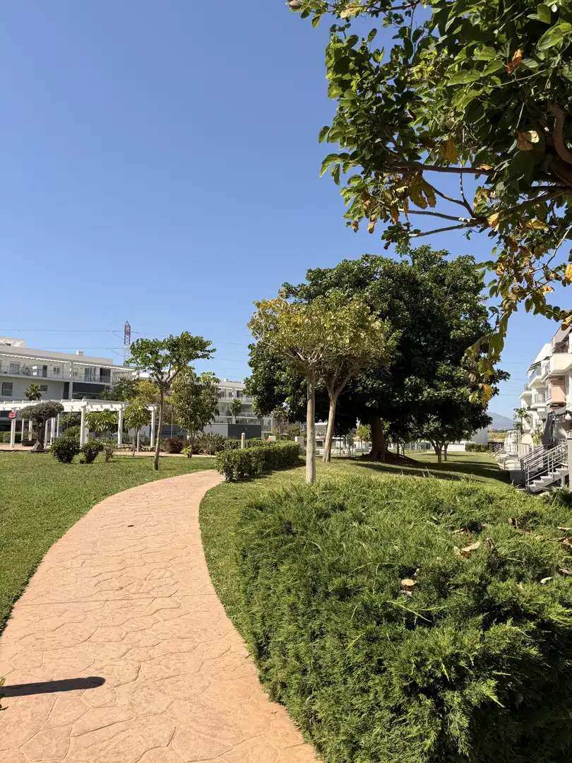 Exterior view of Flat for rent in Málaga  with Air Conditioner, Private garden and Parquet flooring