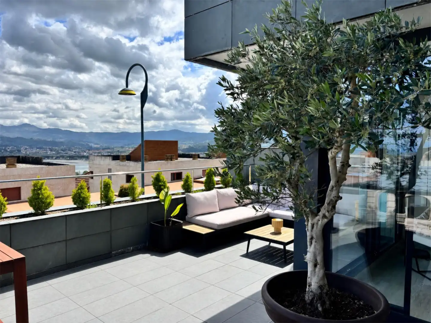 Terrace of Flat for sale in Baiona  with Heating, Terrace and Storage room