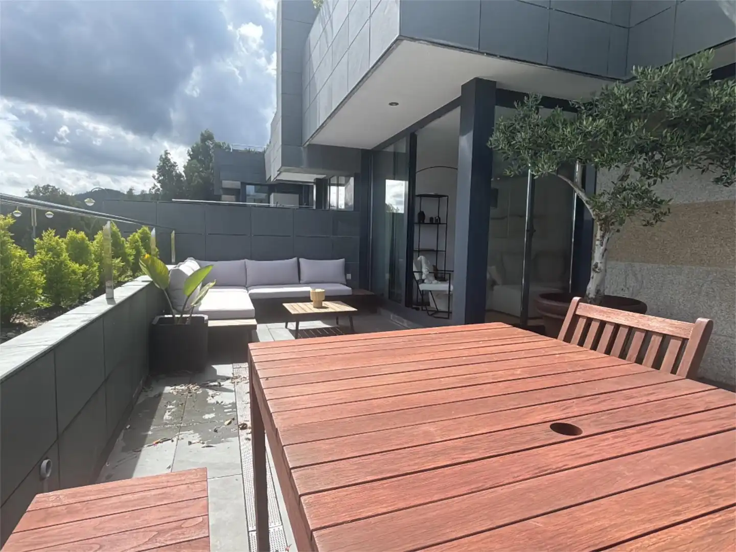 Terrace of Flat for sale in Baiona  with Heating, Terrace and Storage room