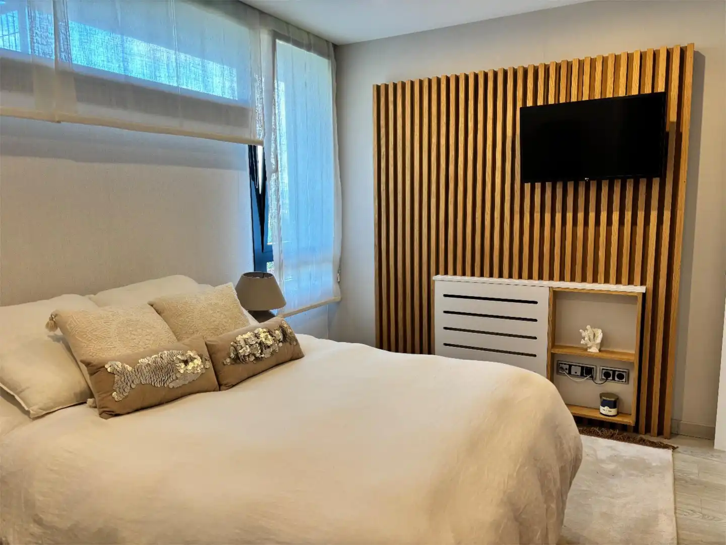 Bedroom of Flat for sale in Baiona  with Heating, Terrace and Storage room
