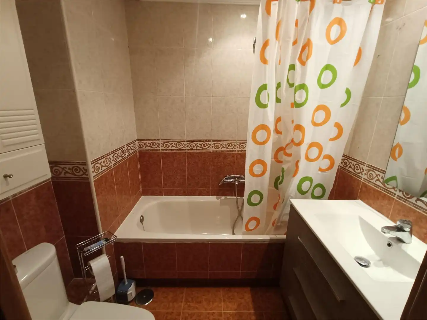 Badezimmer von Wohnung zur untervermieten in Valladolid mit Heizung, Parkett und Möbliert