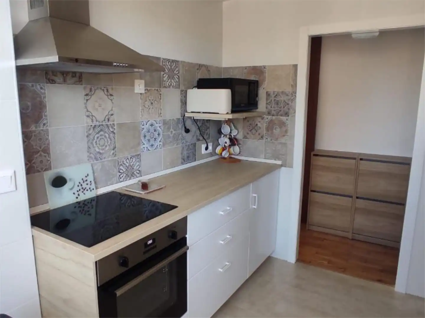 Küche von Wohnung zur untervermieten in Valladolid mit Heizung, Parkett und Möbliert