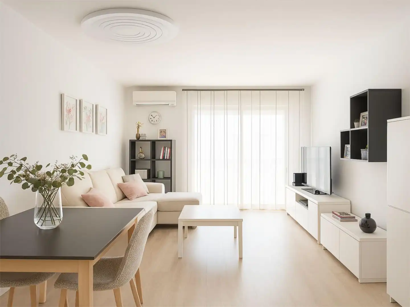 Living room of Flat for sale in Sant Adrià de Besòs  with Air Conditioner and Balcony