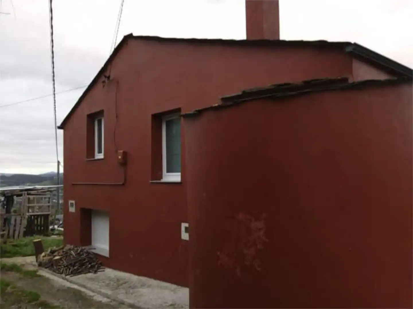 Vista exterior de Casa o xalet de lloguer en Mondoñedo amb Calefacció, Jardí privat i Terrassa
