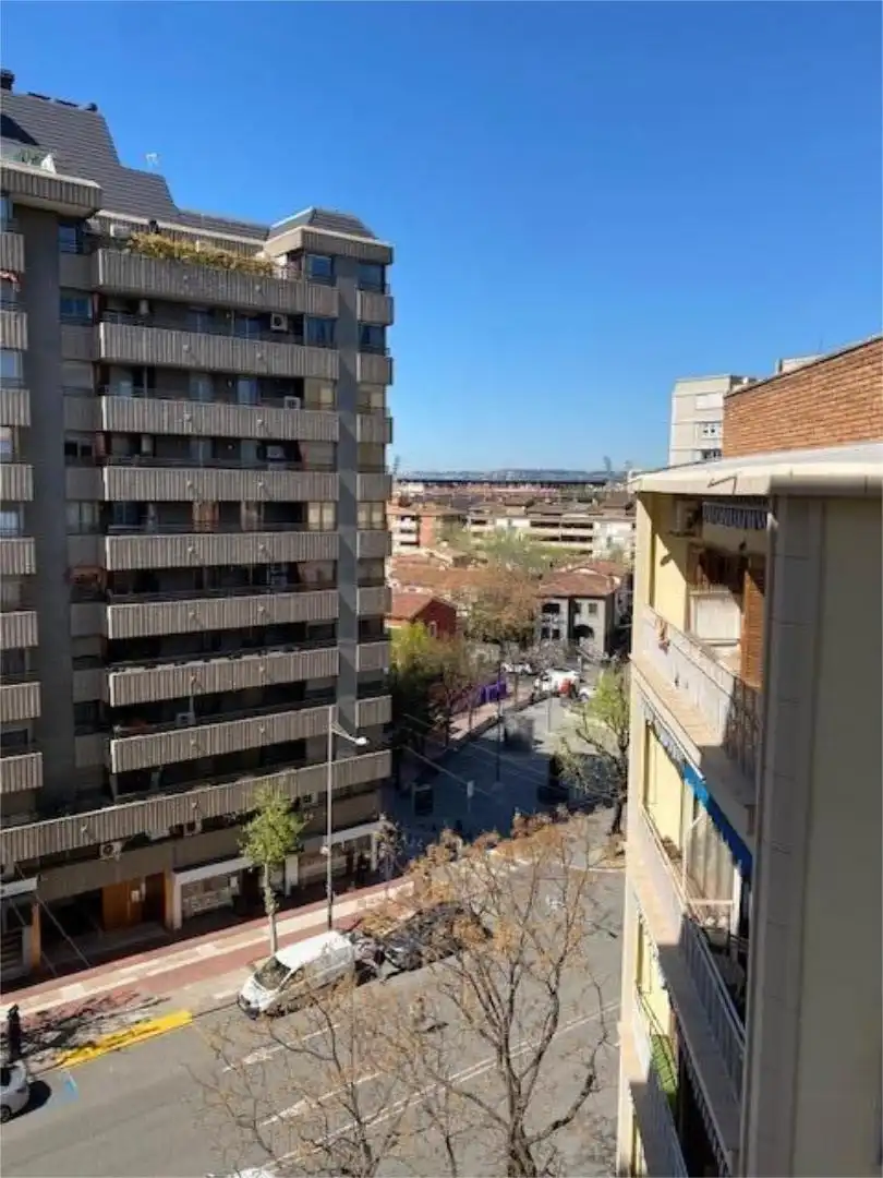 Exterior view of Flat for rent in  Lleida Capital  with Heating, Parquet flooring and Furnished