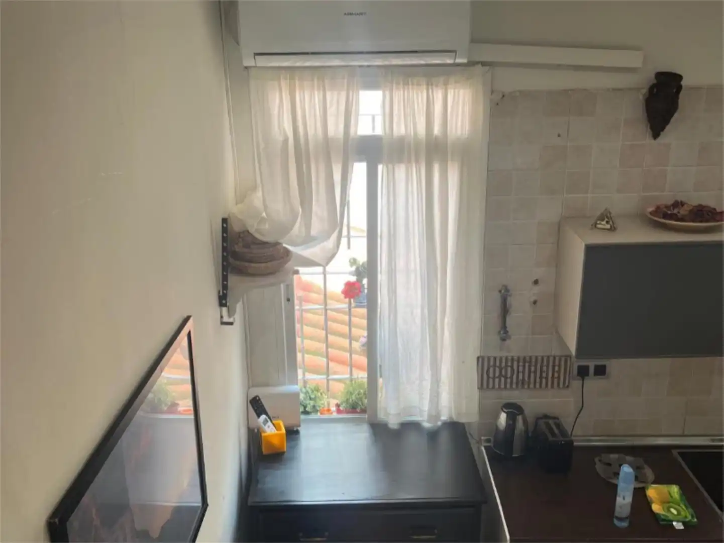 Terraza de Estudio de alquiler en  Madrid Capital con Aire acondicionado